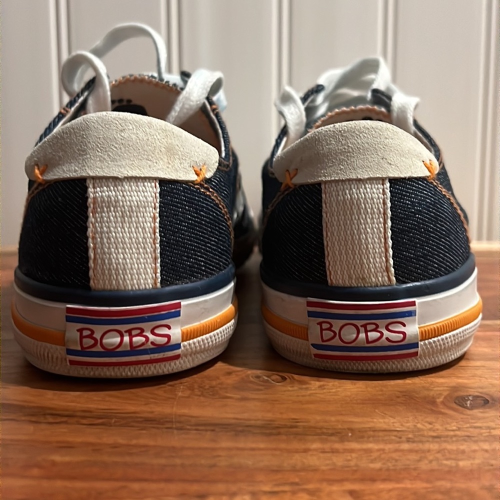 BOBS From Sketchers Blue Canvas Denim Shoes-Like New - Picture 9 of 14